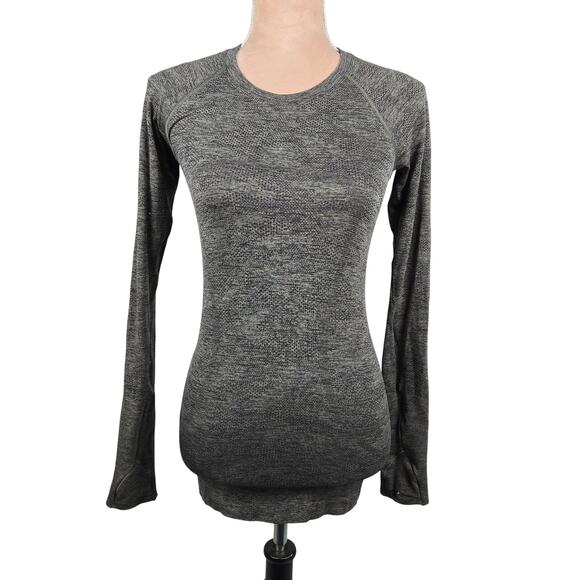Lululemon Swiftly Tech Long Sleeve Crew Camo Green Size 4 - Picture 1 of 7